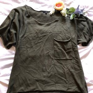 Over sized green sweater shirt